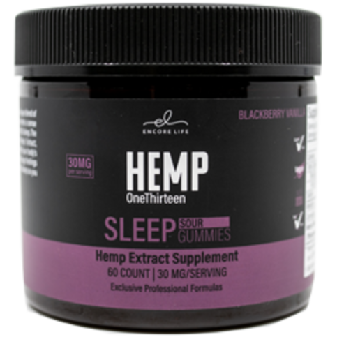 HEMP OneThirteen Sleep Sour Gummies Blackberry Vanilla 60 Gummies