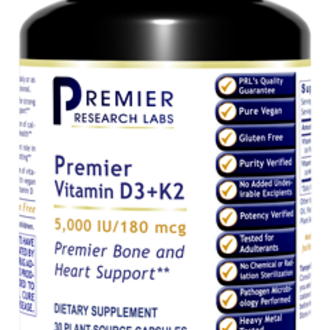 Premier Vitamin D3+K2 30 Capsules