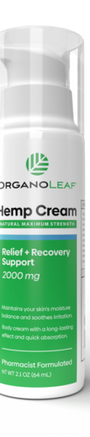 Hemp Body Cream Pump 2000 mg 2.1 oz