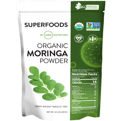 Organic Moringa Leaf Powder 60 Servings