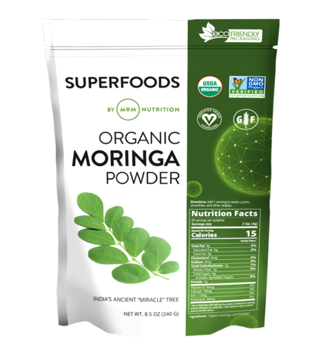 Organic Moringa Leaf Powder 60 Servings