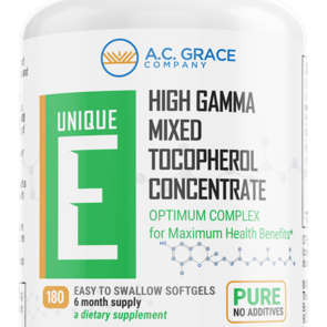 UNIQUE E High Gamma Mixed Tocopherol 180 Softgels
