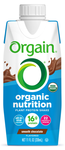 Vegan Organic Nutrition Shake Smooth Chocolate Single Serving Pack
