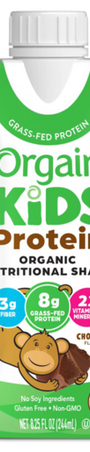 Kids Protein Organic Nutrition Shake Chocolate Single Serving Pack