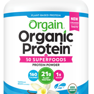 Organic Protein + Superfoods Protein Powder Plant Based Vanilla Bean 18 Servings