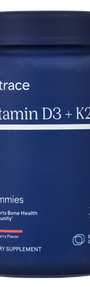 Vitamin D3+K2 Gummies Strawberry 60 Gummies