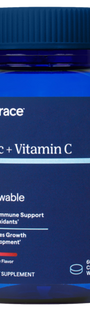 Zinc + Vitamin C Chewable Raspberry Flavor 60 Chewable Wafers