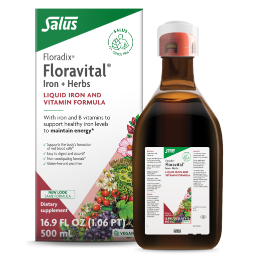 Floravital® Iron & Herbs Yast-Free 50 Servings