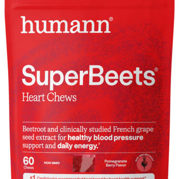 SuperBeets Heart Chews Pomegranate Berry 60 Chews