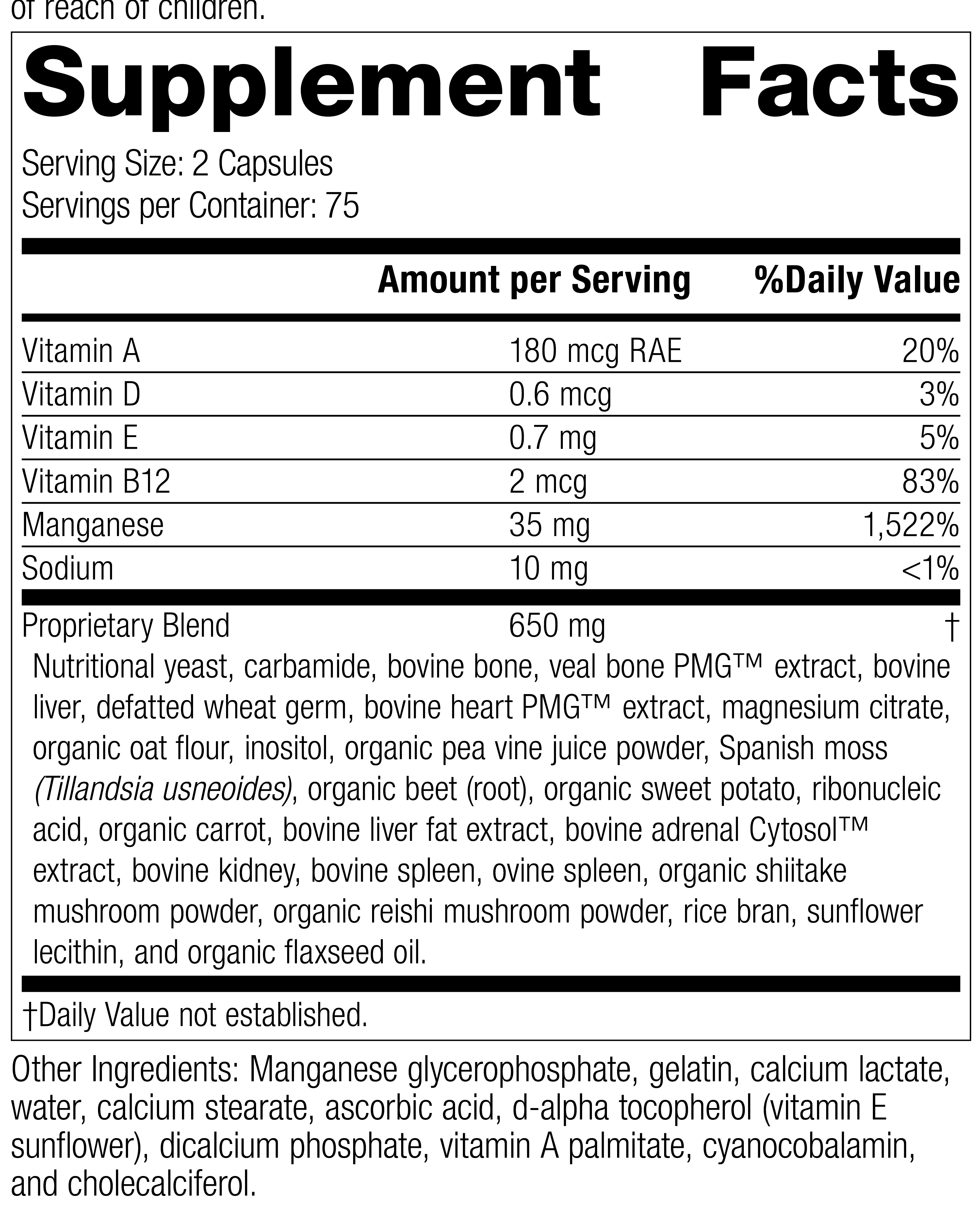 Ligaplex® II, 150 Capsules, Rev 32 Supplement Facts