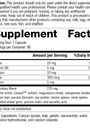 Min-Chex®, 90 Capsules, Rev 11 Supplement Facts