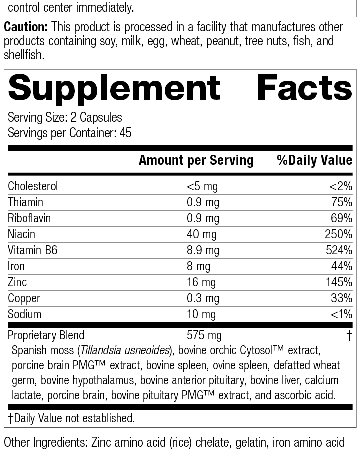 Neuroplex®, 90 Capsules, Rev 05 Supplement Facts