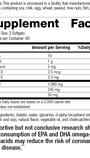 Tuna Omega-3 Chewable, 120 Softgels, Rev 12 Supplement Facts