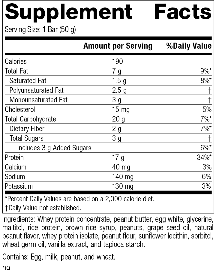 StandardBar®-Peanut Butter, rev9