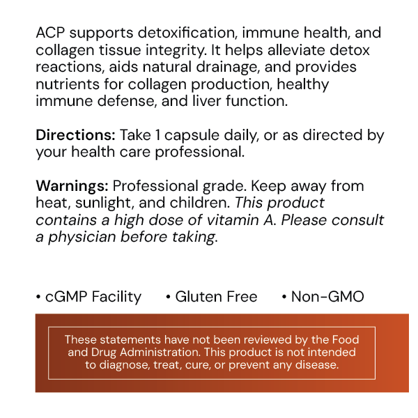 Systemic Formulas ACP – Cellular Protection & Immune Support, 60ct