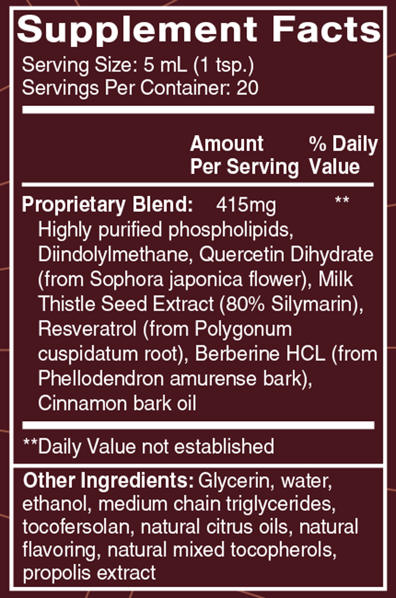 AMPK Charge+ 3.38 fl oz Supplement Facts