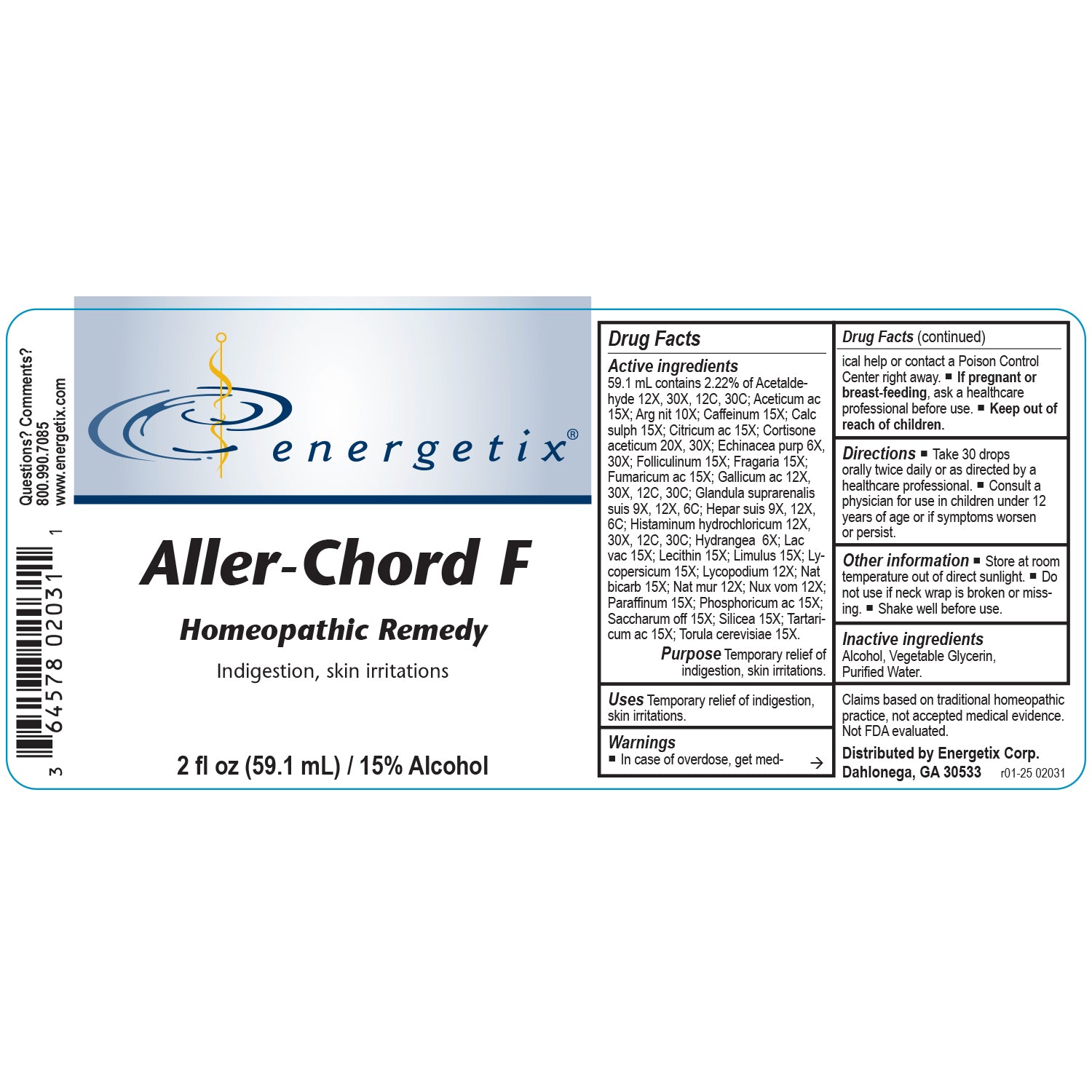 Energetix Aller-Chord F (2 fl oz) – Natural Seasonal & Environmental Support