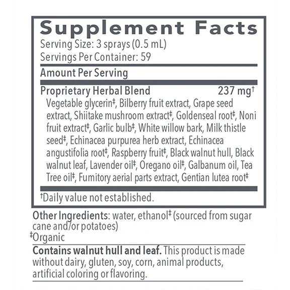CellCore Biocidin® Throat Spray, 30ml