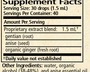 Bitter Tonic 2 fl oz Supplement Facts