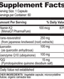 Brain ResQ 60 Capsules Supplement Facts