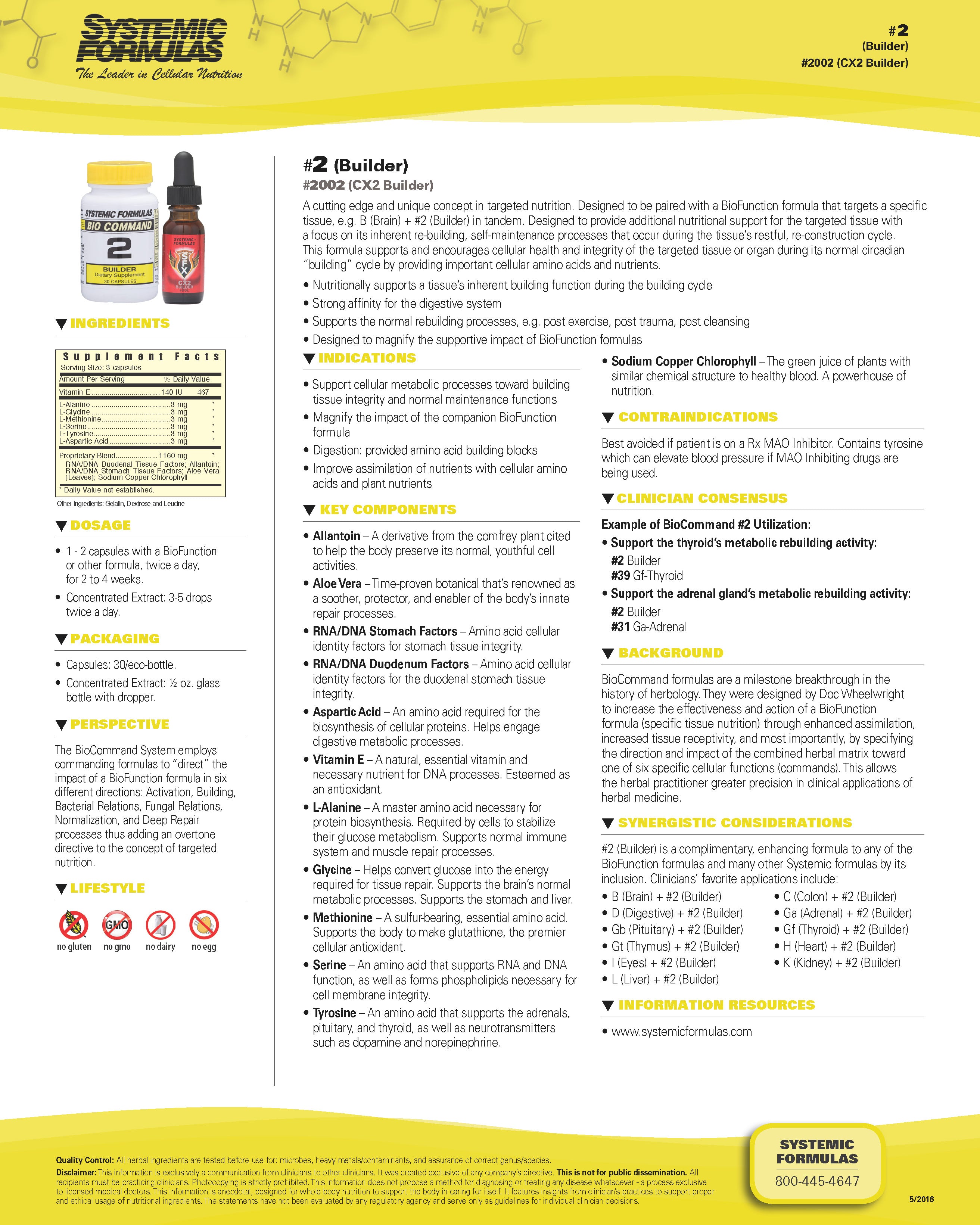 Systemic Formulas Builder-2 – Cellular Repair & Regeneration Support (30 Capsules)