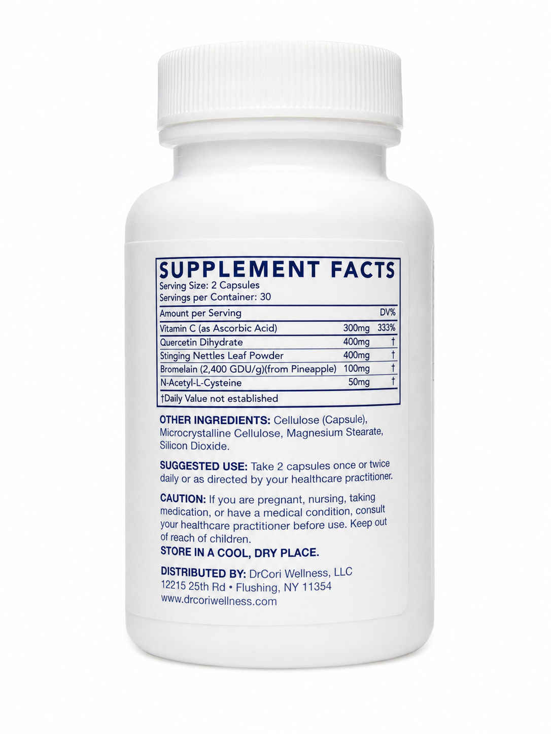 Dr.Cori ClearHist™ - Daily Support for a Healthy Histamine Response & Immune Balance, 60ct