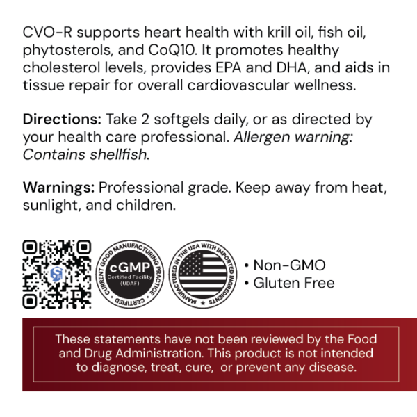 Systemic Formulas CVO – Cardiovascular, Circulation & Heart Health Support (60 Capsules)