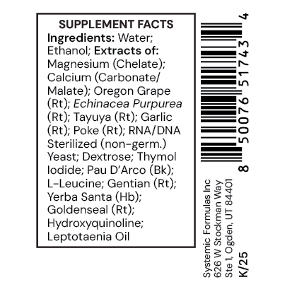 Systemic Formulas CX3 Bactrex .5 fl oz