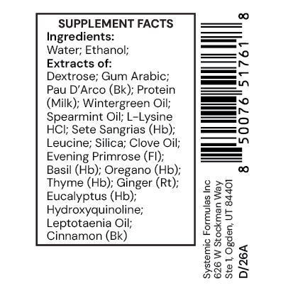 Systemic Formulas CX4FUNGDX – Fungal Support & Immune Defense
