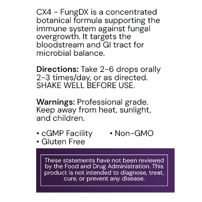 Systemic Formulas CX4FUNGDX – Fungal Support & Immune Defense