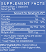 Calcium / Magnesium Butyrate 100 Capsules Supplement Facts