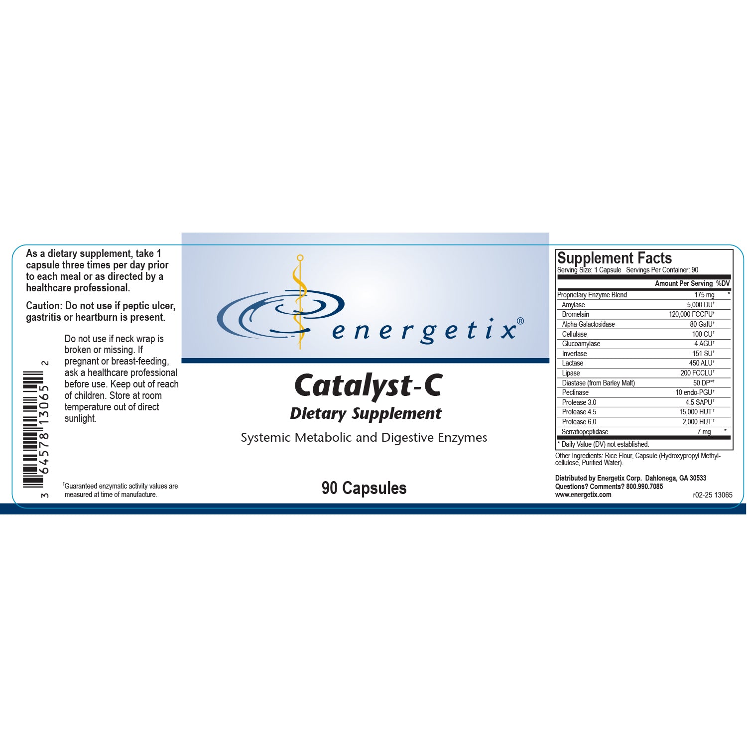 Energetix Catalyst C Capsules – Broad-Spectrum Herbal Support (90 Capsules)