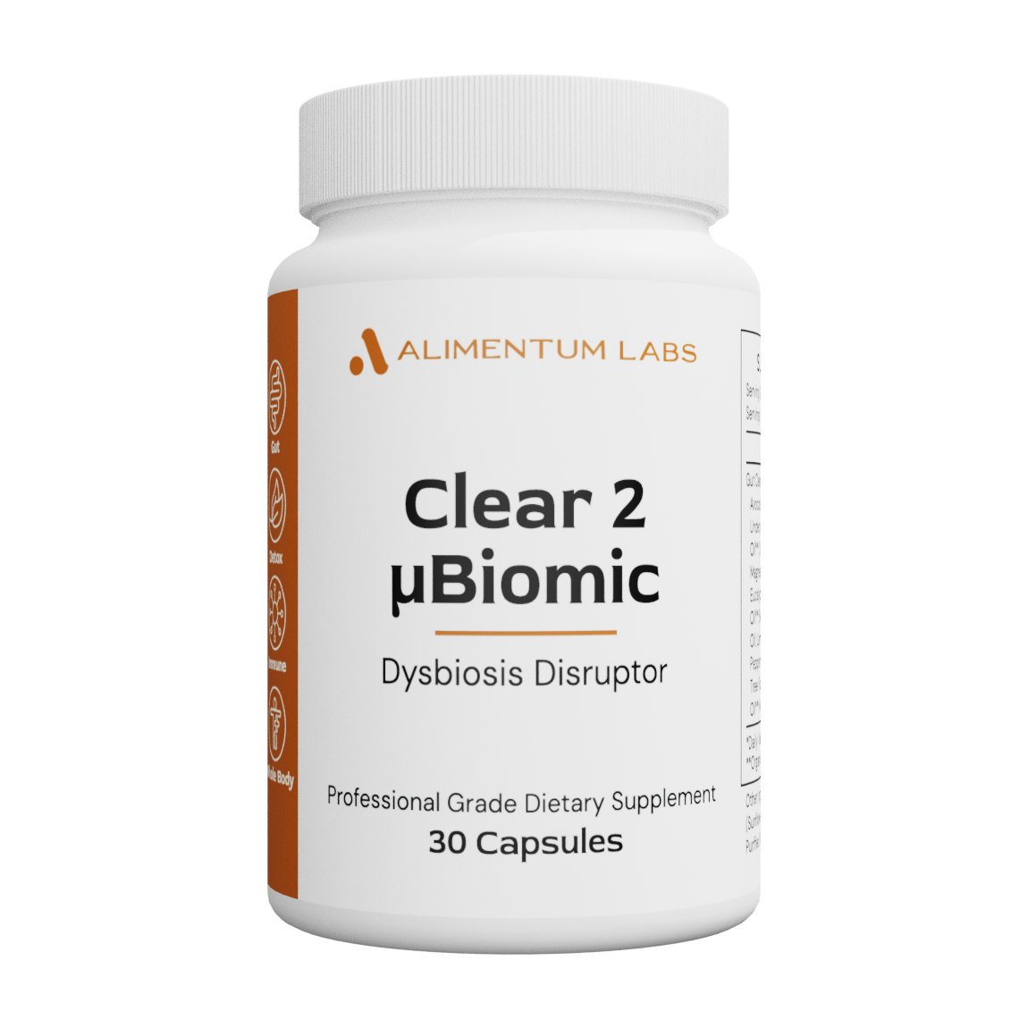 Alimentum Labs Clear 2 Ubiomic –  Microbiome Cleanse & Dysbiosis Support