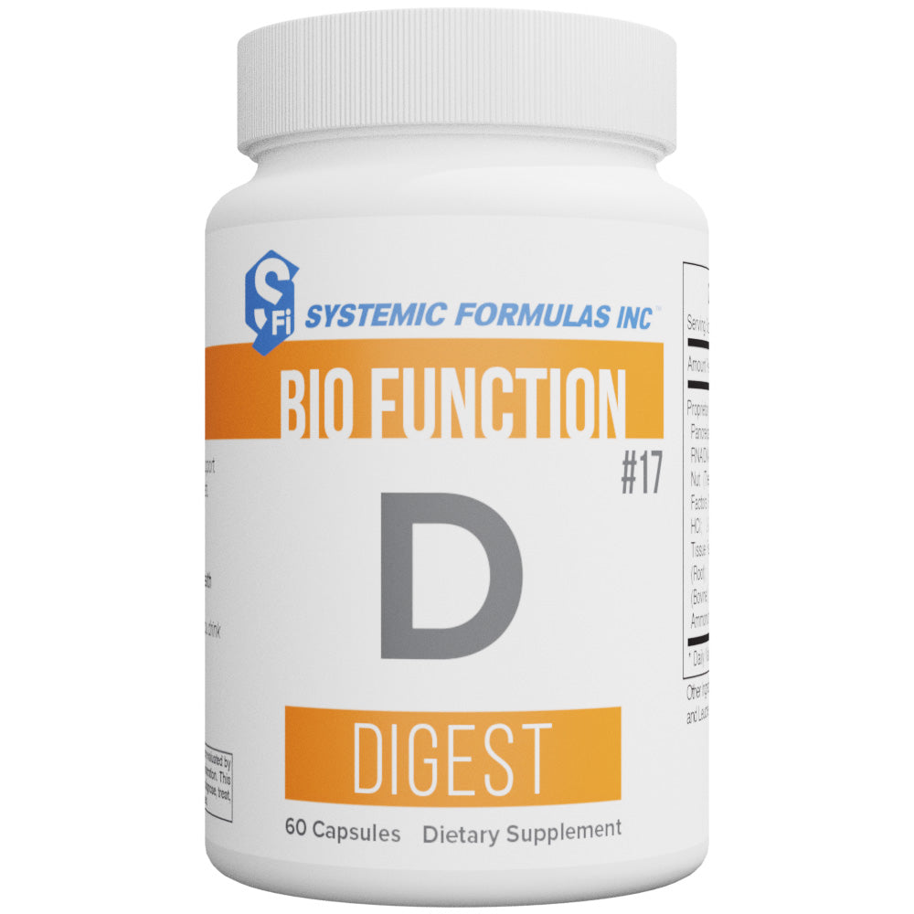Systemic Formulas D-Digest – Broad-Spectrum Digestive Enzyme Support | 60 Capsules