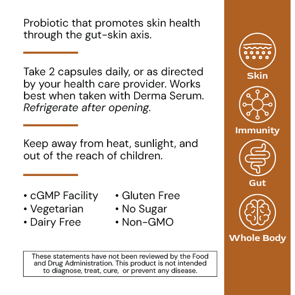 Alimentum Labs Derma µBiomic – Skin Health Probiotic via Gut-Skin Axis