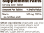ENDUR-ACIN ER NIACIN 500 mg 100 Tablets Supplement Facts