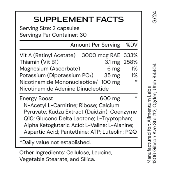 Alimentum Labs EnerGenic, 60ct