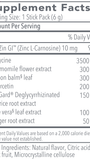 G.I. InnerCalm Lemon Ginger 30 Stick Packs Supplement Facts