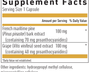 Pycnogenol Superior 100 GOLD 30 Capsules Supplement Facts