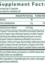 Sleep Formula 60 Capsules Supplement Facts