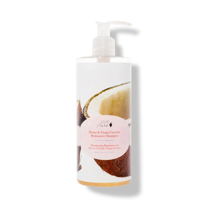 100% Pure Honey & Coconut Restorative Conditioner for Dry Hair – 13fl oz