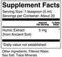 ION* Gut Support 3.4 fl oz Supplement Facts