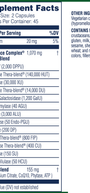 Intolerance Complex 90 Capsules Supplement Facts