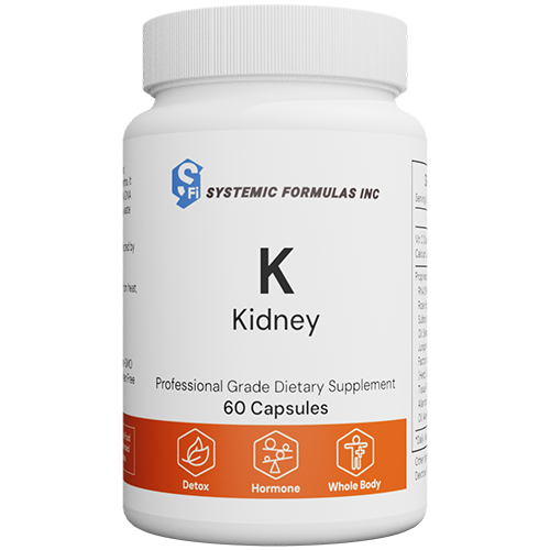 Systemic Formulas K-Kidney – Kidney Tissue & Bladder Support | 60 Capsules