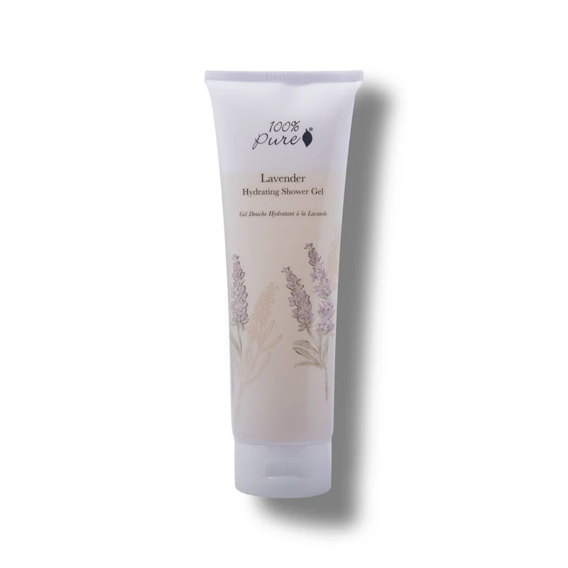 100% Pure Lavender Shower Gel – Gentle, Relaxing Cleanse for All Skin Types (8 fl oz)