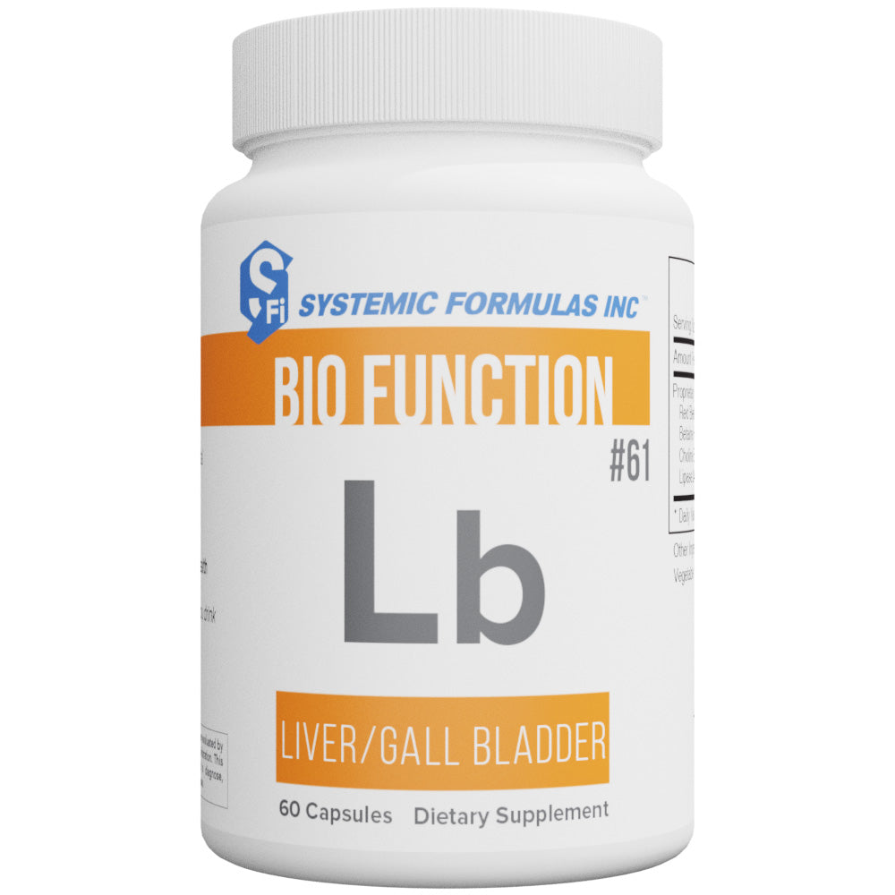 Systemic Formulas LB – Liver/Gall Bladder – Bile & Liver Drainage Support | 60 Capsules