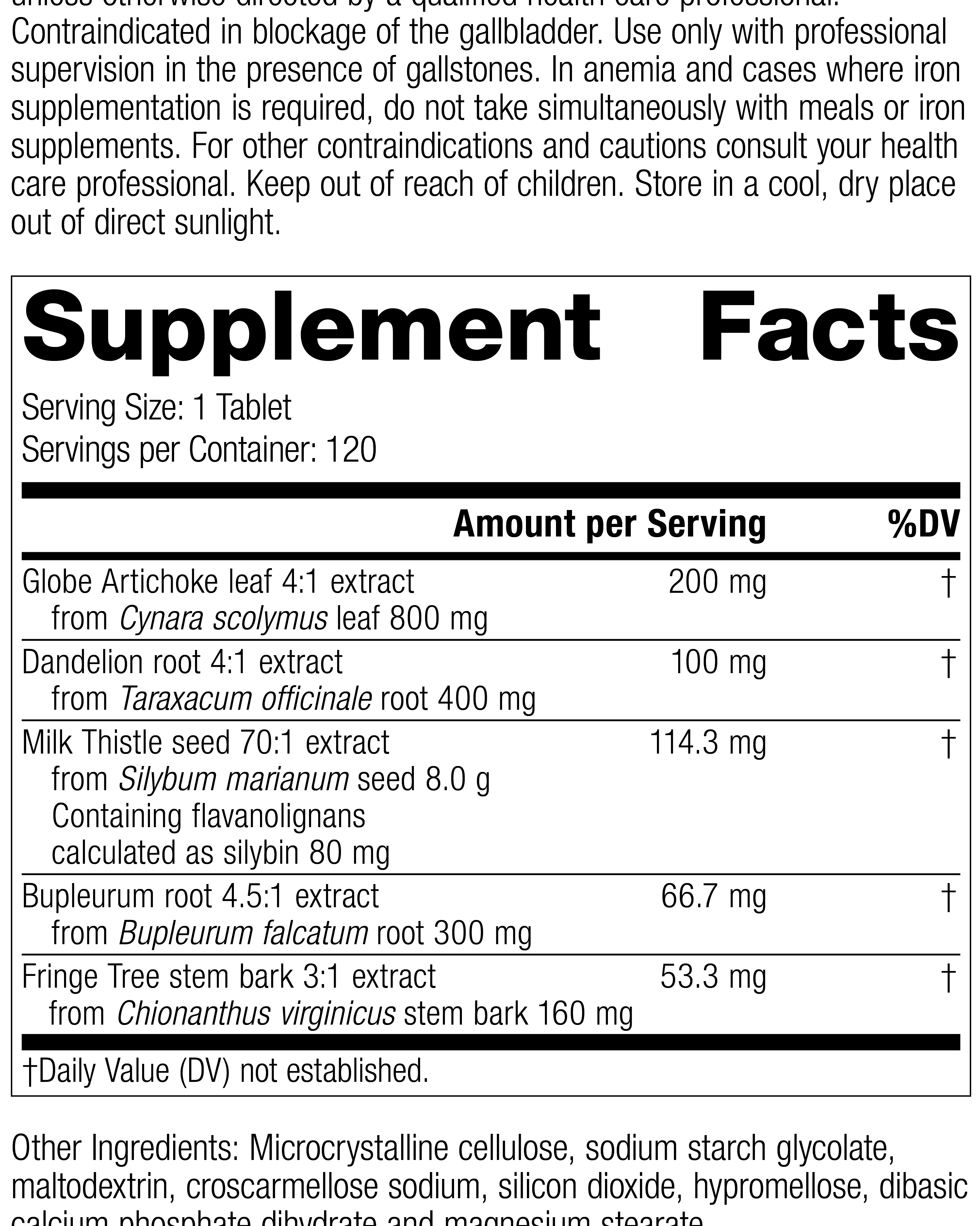 Livton® Complex, Rev 10 Supplement Facts