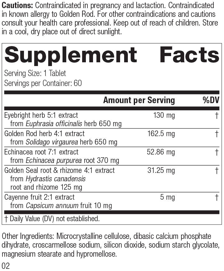 Rev 01 Supplement Facts Image