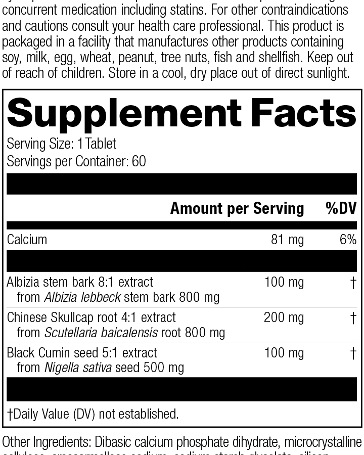 supplement fact label