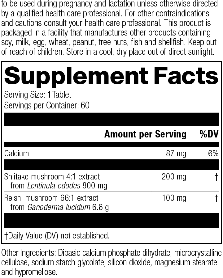 supplement fact label